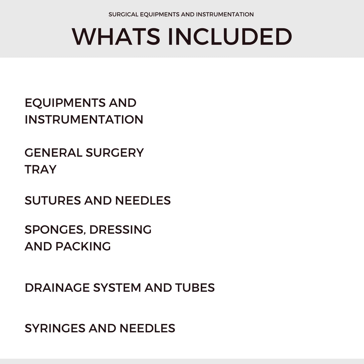 Surgical Equipment & Instrumentation