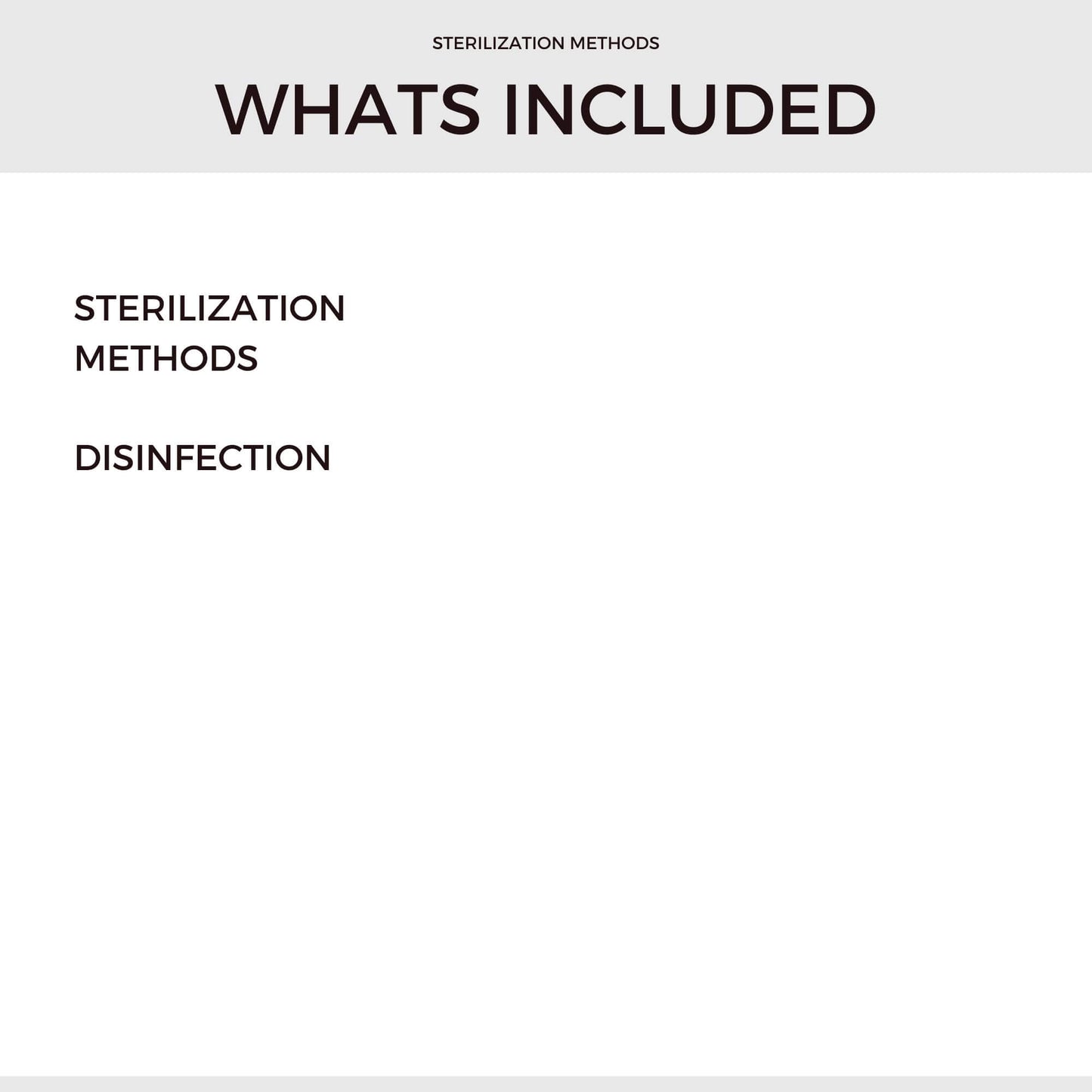 Sterilization