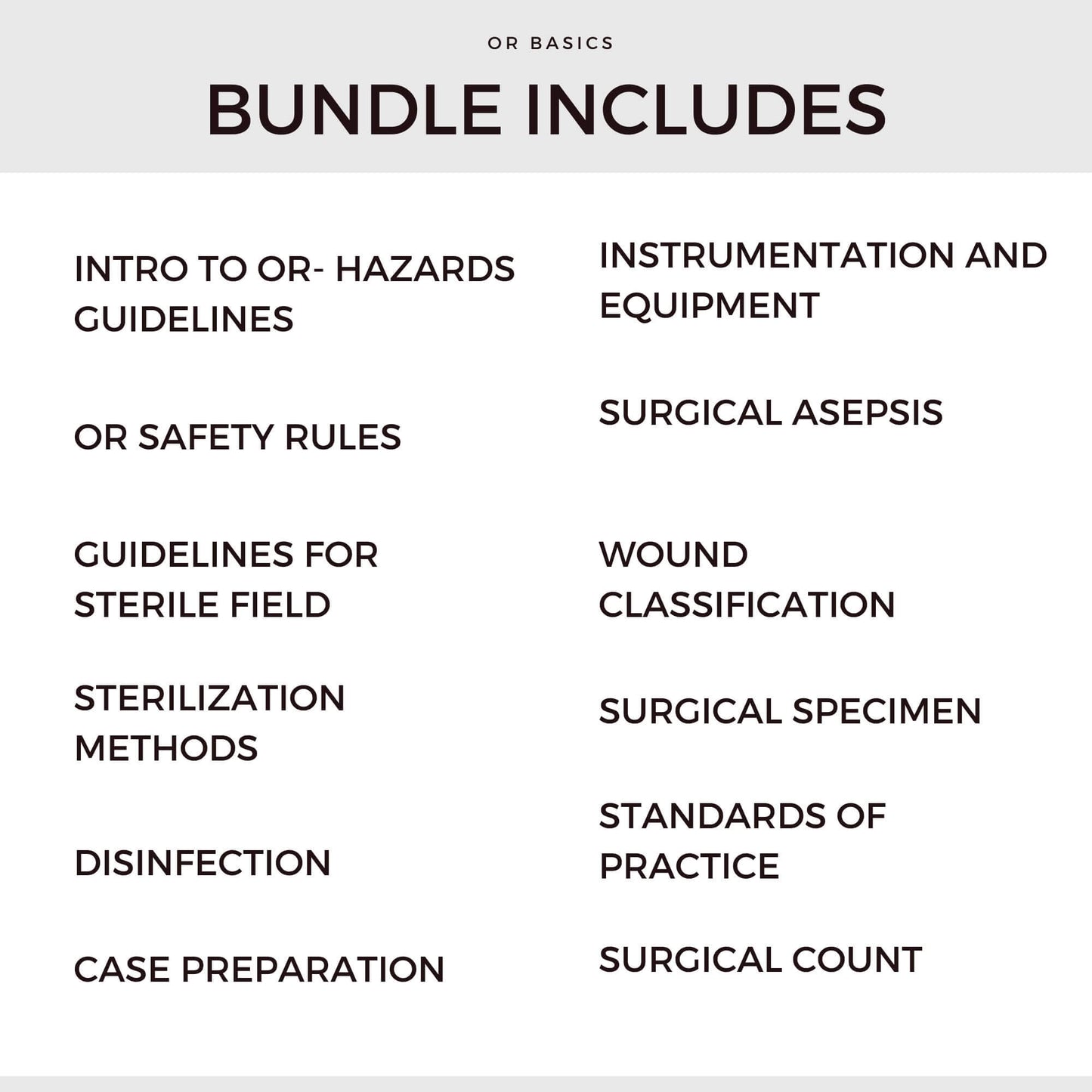 Full Bundle OR Basics