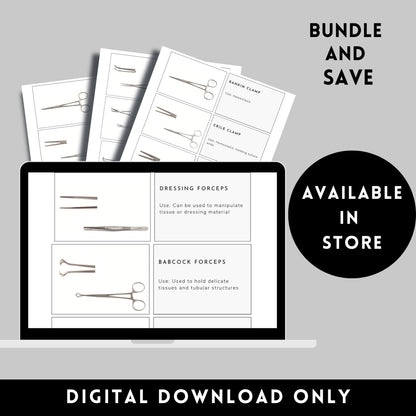 Vascular Surgery surgical instruments tools flashcards OR Operating Room Surgery rotation Instrumentation Surgical Tech clinical Medical student